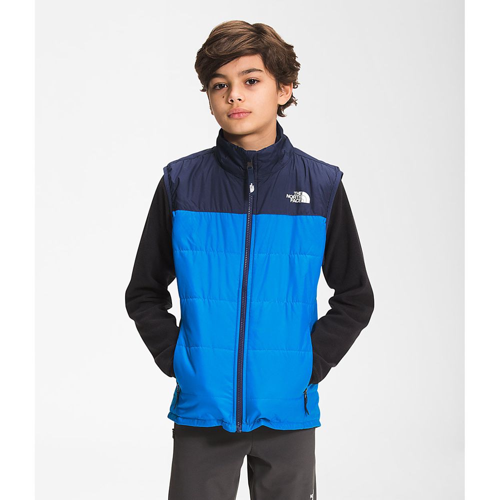 The North Face Vests Youth Australia - The North Face Reactor Insulated Blue / Navy (CRQ-684105)